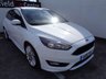 USED 2015 15 FORD FOCUS 1.0 ZETEC S 5 door 124 BHP white £204 A MONTH ALLOY WHEELS FULL DEALER SERVICE HISTORY PRIVACY GLASS AIR CON MOT APRIL 2020