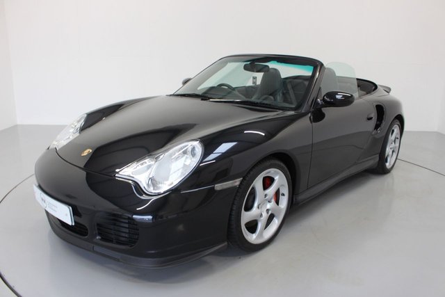 2004 04 Porsche 911 3.6 996 TURBO 2d 420 BHP CONVERTIBLE- RARE 6 SPEED MANUAL,-FULL PORSCHE SERVICE HISTORY AT 5K 7K 14K 15K 19K 25K AND 28K-BLACK LEATHER-IMMACULATE LOW MILEAGE EXAMPLE-SAFE INVESTMENT