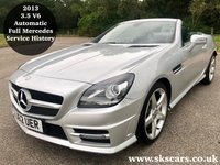 USED 2013 62 MERCEDES-BENZ SLK 3.5 SLK350 BLUEEFFICIENCY AMG SPORT 2d AUTO 306 BHP **12 MONTH NATIONAL WARRANTY**