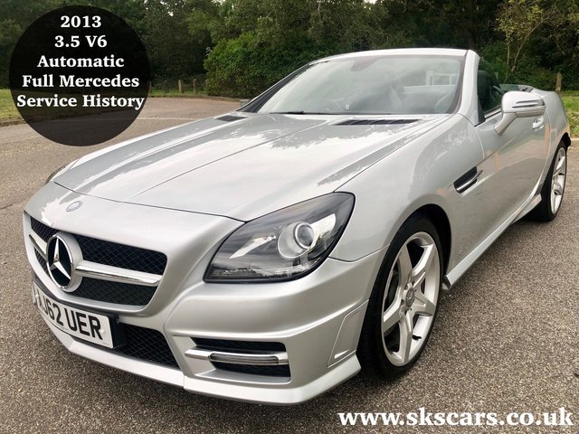 2013 62 Mercedes-Benz Slk 3.5 SLK350 BLUEEFFICIENCY AMG SPORT 2d AUTO 306 BHP