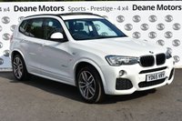 USED 2015 65 BMW X3 2.0 XDRIVE20D M SPORT 5d AUTO 188 BHP PANROOF  SAT NAV LEATHER FBMWSH DAB RADIO