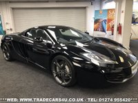 USED 2014 63 MCLAREN 12C SPIDER 2014 MCLAREN MP4-12C 3.8 SPIDER 2 DOOR CONVERTIBLE UK DELIVERY* RAC APPROVED* FINANCE ARRANGED* PART EX