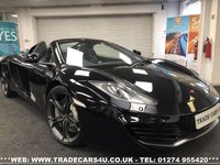 USED 2014 63 MCLAREN 12C SPIDER 2014 MCLAREN MP4-12C 3.8 SPIDER 2 DOOR CONVERTIBLE UK DELIVERY* RAC APPROVED* FINANCE ARRANGED* PART EX