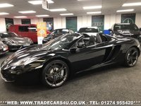 USED 2014 63 MCLAREN 12C SPIDER 2014 MCLAREN MP4-12C 3.8 SPIDER 2 DOOR CONVERTIBLE UK DELIVERY* RAC APPROVED* FINANCE ARRANGED* PART EX