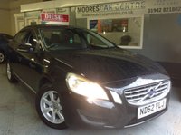 USED 2013 62 VOLVO S60 2.0 D3 ES NAV  9 Service Stamps incl. T Belt.....Satnav