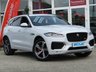 USED 2017 67 JAGUAR F-PACE 3.0 I V6 S AWD 5d AUTO 375 BHP STUNNING, 1 OWNER, LOW MILEAGE, JAGUAR F-PACE, 3.0 V6 S AWD, 375 BHP AUTO. Finished in YULONG WHITE PEARL with contrasting Full HEATED RED LEATHER. This handsome SUV is both fun to drive and practical. This car has come straight out of Jaguar and in Showroom Condition. Features include Panoramic Roof, Sat Nav, Electric Boot, Electric Heated Leather Memory Seats, DAB, Led Run Lights, and much more. Just serviced by Jaguar at 14560 miles.
