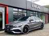 USED 2018 18 MERCEDES-BENZ CLA 2.1 CLA 220 D AMG LINE 4d AUTO 174 BHP PANORAMIC ROOF*NIGHT PACK*WIDE SAT NAV*HEATED LEATHER/ALCANTRA SEATS*FOLDING MIRRORS*18" BLACK AMG ALLOYS*CLA 45 REAR DIFFUSSER**CLA 45 REAR BADGES*BLACK MIRRORS*BLACK WINDOW SURROUNDS*1 MATURE OWNER FROM NEW* FULL MERCEDES SERVICE HISTORY*RECENT FRONT NEW TYRES*PRIVACY GLASS*VERY ECONOMICAL 174 BHP*CLEAN CAR LOOKS REALLY NICE WITH THE BLACK AND GREY*