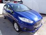 USED 2015 65 FORD FIESTA 1.0 ZETEC 5 door 99 BHP blue £174 A MONTH WITH NO DEPOSIT AIR CON PARKING SENSORS ALLOY WHEELS FULL SERVICE HISTORY