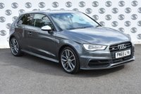 USED 2015 65 AUDI S3 2.0 S3 QUATTRO 3d AUTO 296 BHP SUPER SPORT SEATS 1 OWNER FULL AUDI HISTORY BLACK PK