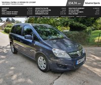 USED 2010 10 VAUXHALL ZAFIRA 1.8 DESIGN 5d 139 BHP ZERO DEPOSIT FINANCE AVAILABLE