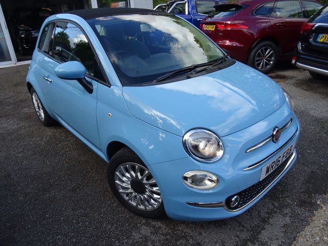 2016 16 Fiat 500 1.2 CONVERTIBLE LOUNGE 3d 69 BHP NEW SHAPE