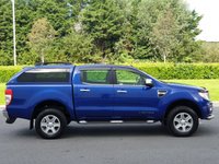 USED 2015 15 FORD RANGER 2.2 LIMITED 4X4 DCB TDCI 4d AUTO 148 BHP CANOPY + FRONT  BARS ** NO VAT **