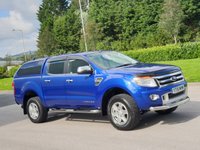 USED 2015 15 FORD RANGER 2.2 LIMITED 4X4 DCB TDCI 4d AUTO 148 BHP CANOPY + FRONT  BARS ** NO VAT **