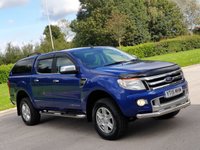 USED 2015 15 FORD RANGER 2.2 LIMITED 4X4 DCB TDCI 4d AUTO 148 BHP CANOPY + FRONT  BARS ** NO VAT **