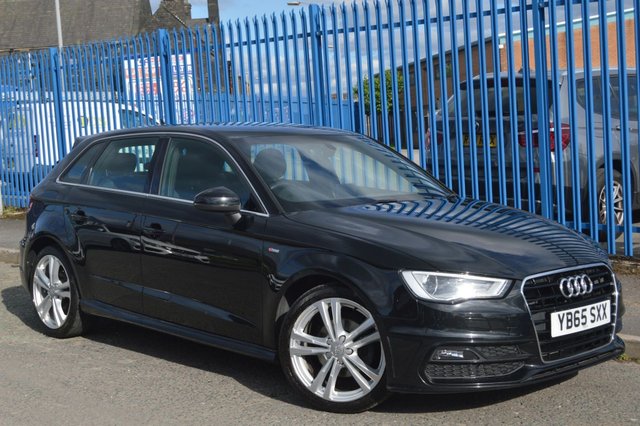 2015 65 Audi A3 2.0 TDI S LINE NAV 5d AUTO 148 BHP