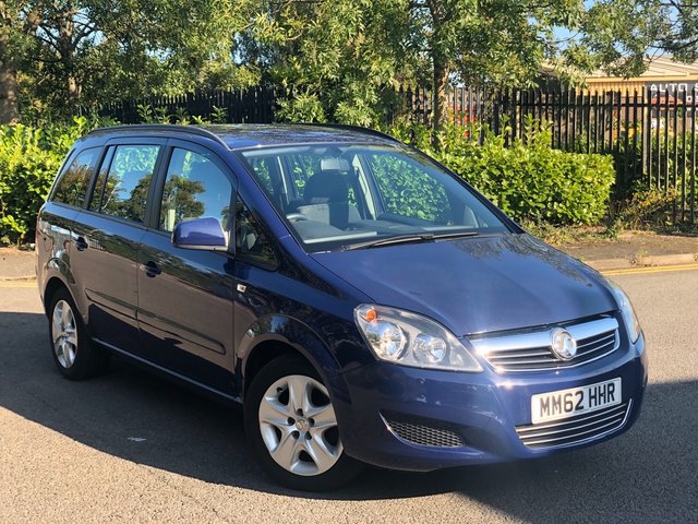 2013 62 Vauxhall Zafira 1.6 EXCLUSIV 5d 113 BHP