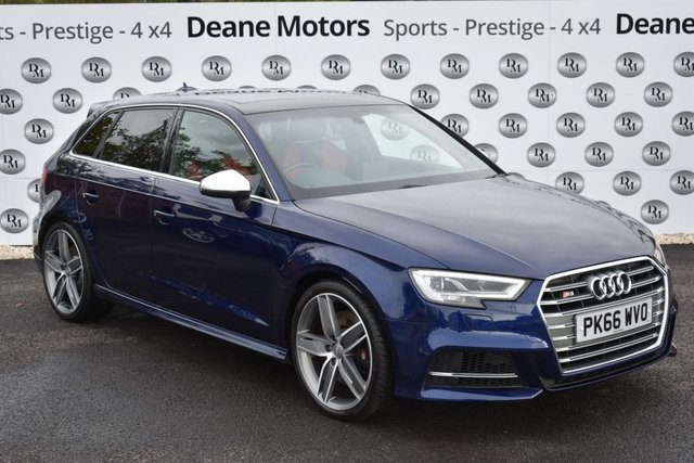 2016 66 Audi S3 2.0 S3 SPORTBACK QUATTRO 5d 306 BHP PANROOF 19in ALLOYS