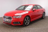 USED 2016 66 AUDI A4 3.0 TDI S LINE 4DR SAT NAV HEATED HALF LEATHER SEATS 1 OWNER FULL SERVICE HISTORY + £30 12 MONTHS ROAD TAX + HEATED HALF LEATHER SEATS + SATELLITE NAVIGATION + PARKING SENSOR + BLUETOOTH + CRUISE CONTROL + CLIMATE CONTROL + MULTI FUNCTION WHEEL + DAB RADIO + ELECTRIC WINDOWS + ELECTRIC MIRRORS + 18 INCH ALLOY WHEELSALLOY WHEELS