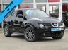 USED 2013 C NISSAN JUKE 1.5 TEKNA DCI 5d 110 BHP STUNNING, TOP OF THE RANGE, NISSAN JUKE, 1.5 DCI TEKNA 5DOOR. Finished in PURE BLACK PEARL with contrasting EBONY HEATED LEATHER trim. The Nissan Juke first appeared in 2010 and has remained a favourite with its eye catching looks. Ideal Mid Sized family car. Features include Sat Nav, Heated Leather, Rear View Camera, DAB, 17" Alloys and much more. Dealert serviced at 14924 miles, 26244 miles, 37389 miles and recently serviced at 62986 miles on arrival by EMC.