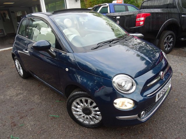 2016 66 Fiat 500 1.2 CONVERTIBLE LOUNGE 3d 69 BHP NEW SHAPE
