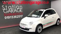 USED 2012 62 FIAT 500 1.2 LOUNGE 3d 69 BHP ITALIAN FLAG STRIPE