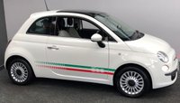 USED 2012 62 FIAT 500 1.2 LOUNGE 3d 69 BHP ITALIAN FLAG STRIPE