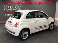 USED 2012 62 FIAT 500 1.2 LOUNGE 3d 69 BHP ITALIAN FLAG STRIPE