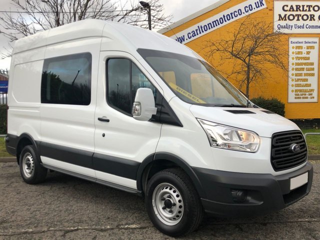 2015 65 Ford Transit 350 TDCi 125 L2 [ Crew D/Cab 6 Seat Window ] H3 Van 