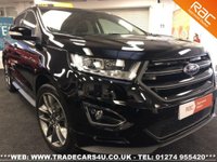 USED 2018 67 FORD EDGE 2.0 TDCi AWD POWERSHIFT AUTO DIESEL ST-LINE BLACK UK DELIVERY* RAC APPROVED* FINANCE ARRANGED* PART EX