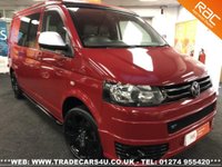 USED 2010 60 VOLKSWAGEN TRANSPORTER T5 2.0 TDI CAMPER VAN/DAY VAN IN RARE SALSA RED UK DELIVERY* RAC APPROVED* FINANCE ARRANGED* PART EX