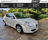 USED 2013 13 ALFA ROMEO MITO 1.4 8V SPRINT 3d 78 BHP ZERO DEPOSIT FINANCE AVAILABLE