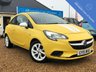 USED 2015 15 VAUXHALL CORSA 1.2 STING 3d 69 BHP Low Mileage Bright Yellow with White Alloys