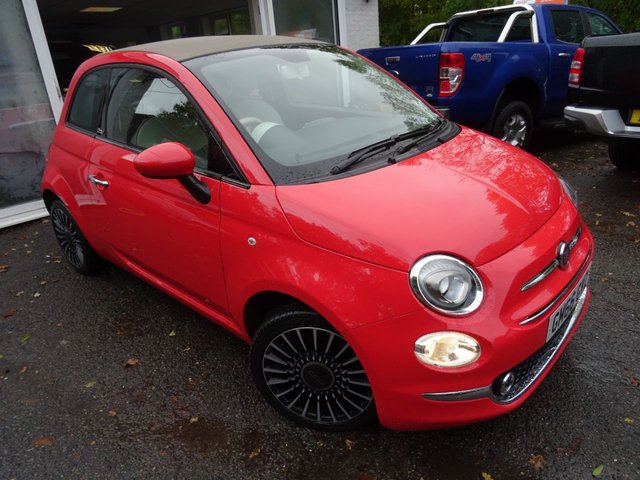 2017 66 Fiat 500 0.9 TWINAIR CONVERTIBLE LOUNGE 3d 105 BHP NEW SHAPE *7