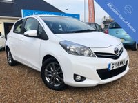 USED 2014 14 TOYOTA YARIS 1.3 VVT-I ICON PLUS 5d 99 BHP Low Mileage with Full Toyota History