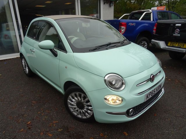 2015 65 Fiat 500 0.9 TWINAIR CONVERTIBLE LOUNGE 3d 105 BHP NEW SHAPE