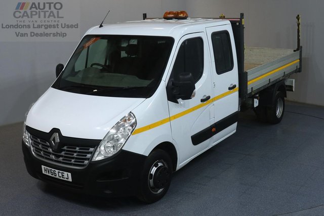 2016 66 RENAULT MASTER 2.3 LL35 RWD BUSINESS 125 BHP TWIN WHEEL 7 SEATS TIPPER
