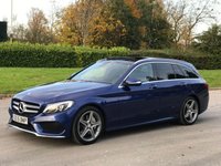 USED 2015 15 MERCEDES-BENZ C-CLASS 2.1 C300 BLUETEC HYBRID AMG LINE PREMIUM 5d AUTO 204 BHP GLASS ROOF + SAT NAV + R CAMERA