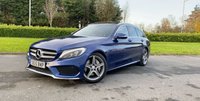 USED 2015 15 MERCEDES-BENZ C-CLASS 2.1 C300 BLUETEC HYBRID AMG LINE PREMIUM 5d AUTO 204 BHP GLASS ROOF + SAT NAV + R CAMERA