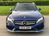 USED 2015 15 MERCEDES-BENZ C-CLASS 2.1 C300 BLUETEC HYBRID AMG LINE PREMIUM 5d AUTO 204 BHP GLASS ROOF + SAT NAV + R CAMERA