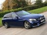 USED 2015 15 MERCEDES-BENZ C-CLASS 2.1 C300 BLUETEC HYBRID AMG LINE PREMIUM 5d AUTO 204 BHP GLASS ROOF + SAT NAV + R CAMERA