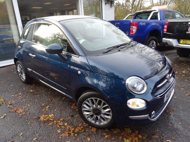 2016 16 Fiat 500 0.9 TWINAIR CONVERTIBLE LOUNGE 3d 85 BHP NEW SHAPE *TOMTOM SAT NAV + DAB*
