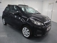 USED 2014 64 PEUGEOT 108 1.0 ACTIVE TOP 5d 68 BHP RETRACTABLE FULL LENGTH ROOF. NO COST ON TAX. LOW MILEAGE & GREAT SERVICE HISTORY & 12 MONTHS MOT WITH SALE OF CAR