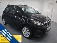 USED 2014 64 PEUGEOT 108 1.0 ACTIVE TOP 5d 68 BHP RETRACTABLE FULL LENGTH ROOF. NO COST ON TAX. LOW MILEAGE & GREAT SERVICE HISTORY & 12 MONTHS MOT WITH SALE OF CAR