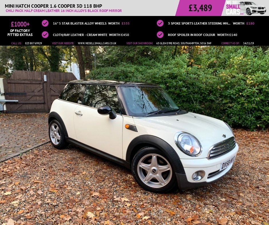 View our MINI HATCH COOPER