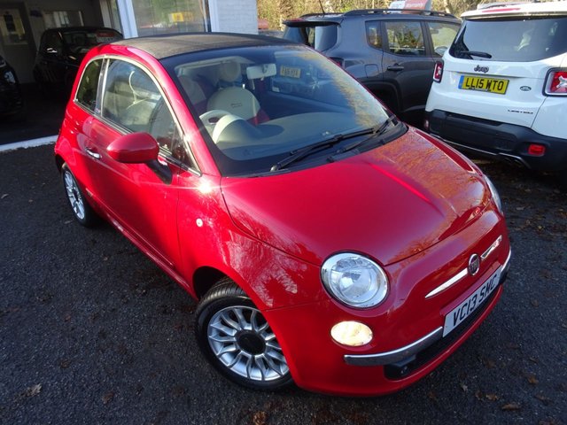 2013 13 Fiat 500 1.2 CONVERTIBLE LOUNGE 3d 69 BHP