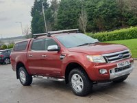 USED 2012 62 FORD RANGER 2.2 LIMITED 4X4 DCB TDCI 4d 148 BHP ** NO VAT ** FULL LEATHER + CANOPY
