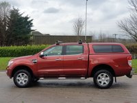 USED 2012 62 FORD RANGER 2.2 LIMITED 4X4 DCB TDCI 4d 148 BHP ** NO VAT ** FULL LEATHER + CANOPY