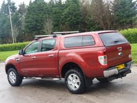 USED 2012 62 FORD RANGER 2.2 LIMITED 4X4 DCB TDCI 4d 148 BHP ** NO VAT ** FULL LEATHER + CANOPY