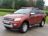 USED 2012 62 FORD RANGER 2.2 LIMITED 4X4 DCB TDCI 4d 148 BHP ** NO VAT ** FULL LEATHER + CANOPY