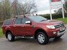 USED 2012 62 FORD RANGER 2.2 LIMITED 4X4 DCB TDCI 4d 148 BHP ** NO VAT ** FULL LEATHER + CANOPY